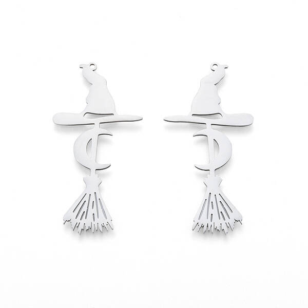 Non-Tarnish Halloween 201 Stainless Steel Big Pendants