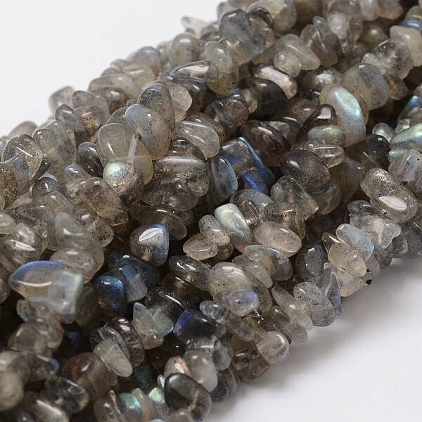 Natural Labradorite Chip Bead Strands