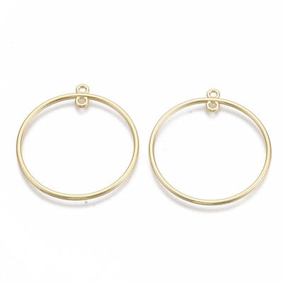 Alloy  2-Loop Link Pendants