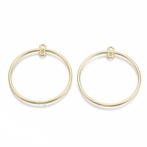 Alloy  2-Loop Link Pendants