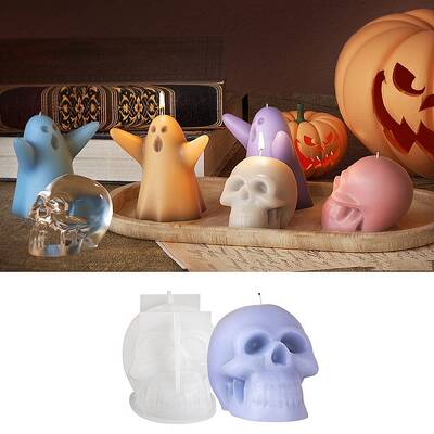 Halloween Theme Candle Silicone Molds