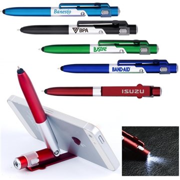 250 Promotional 4 In 1 Smartphone Stand Light Ballpoint Pen & ...