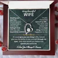 To My Wife Necklace From Husband. Romantic Thoughtful Birthday, Christmas, Valentine's day, Anniversary Gift Jewelry For Wife...