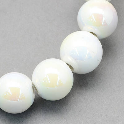 Handmade Porcelain Round Beads