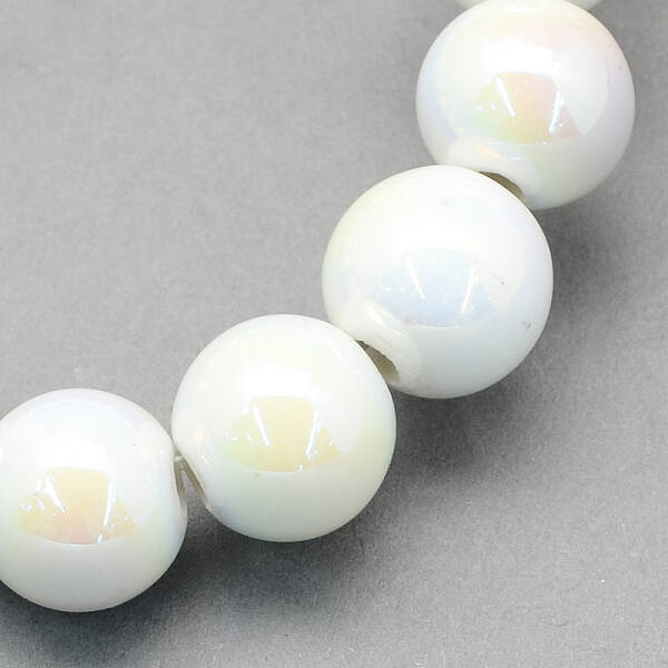 Handmade Porcelain Round Beads