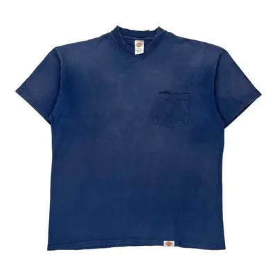 Dickies T-Shirt - 2XL Blue Cotton