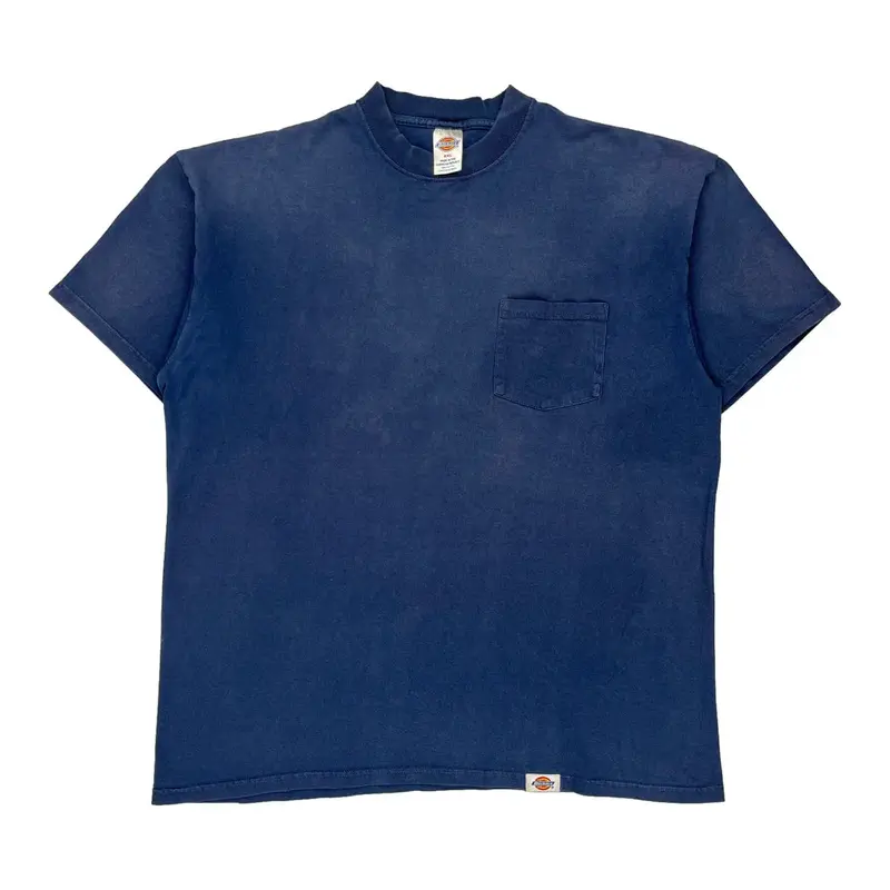 Dickies T-Shirt - 2XL Blue Cotton