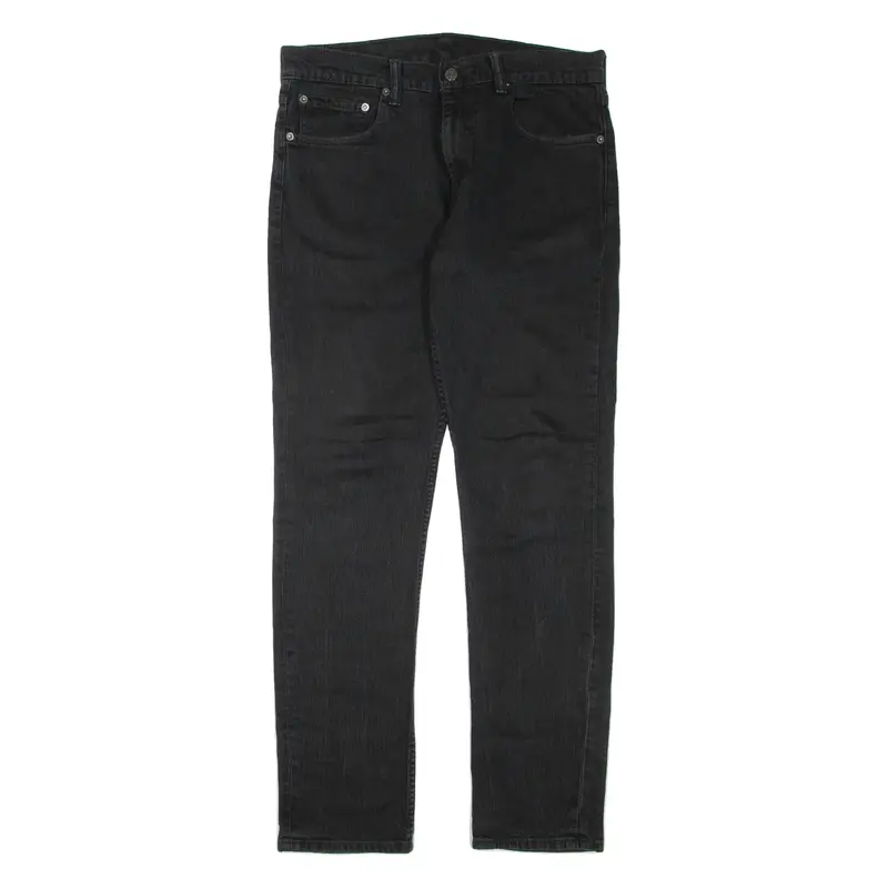 LEVI'S Mens Jeans Black Regular Straight W32 L32