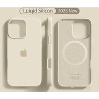 Luxury Liquid Silicone For Case For iPhone 16 Plus 12 14 13 16 16 Pro Max Wireless Charging Soft Cover