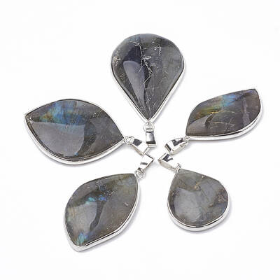 Natural Labradorite Pendants