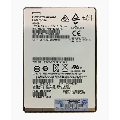 HP 765289-002 | 400GB SAS 12Gb/s Hot Pluggable Write Intensive Mainstream Endurance SFF 2.5-Inch Solid State Drive for ProLia...