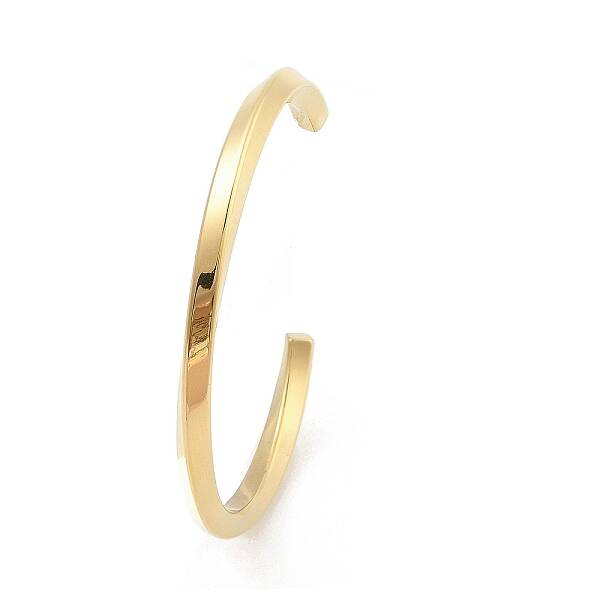 Ion Plating(IP) 304 Stainless Steel Cuff Bangles for Women