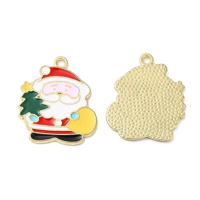 Christmas Alloy Enamel Pendants