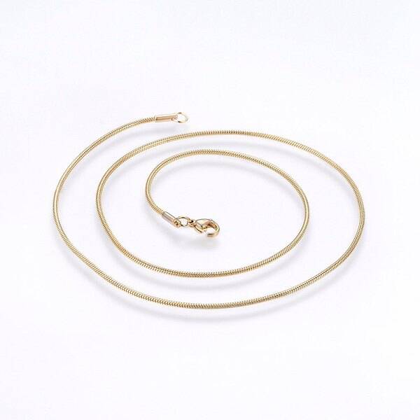 304 Stainless Steel Snake Chain Necklaces