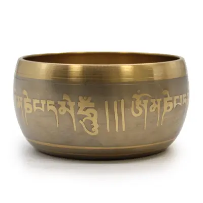 Gold Brass Five Buddha Singing Bowl