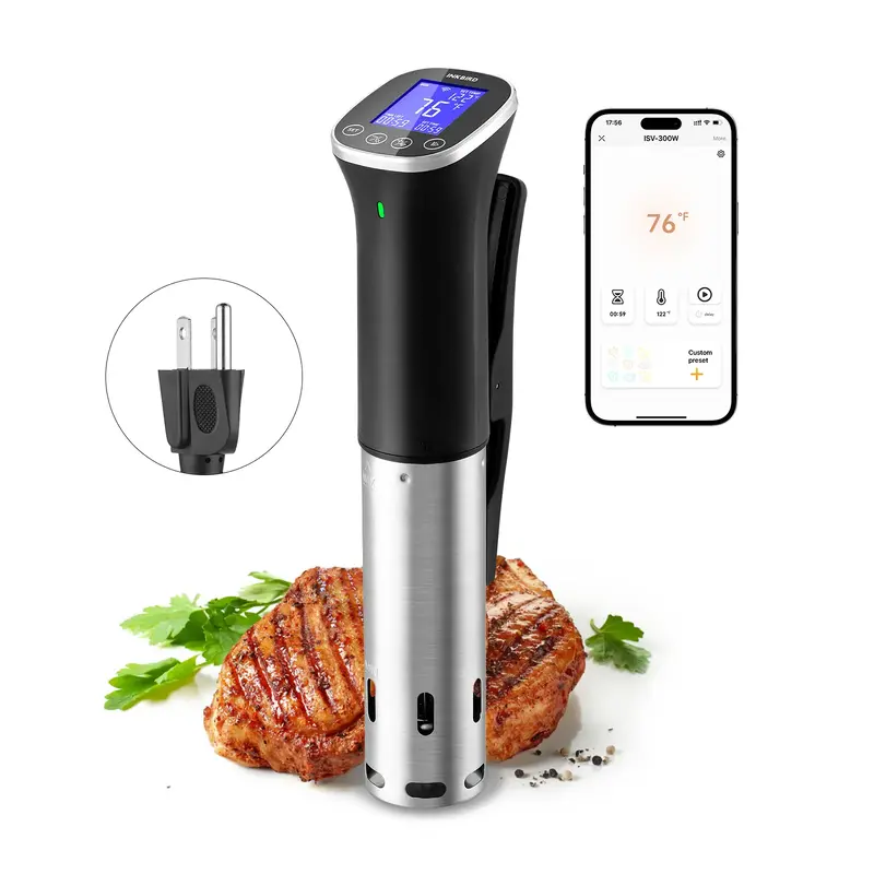 Inkbird WIFI Sous Vide Cooker，1000W Sous-Vide Machine，Fast-Heating Thermal Immersion Circulator with Timer，Kitchen tool...