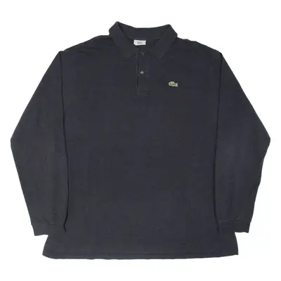 LACOSTE Mens Polo Shirt Green Long Sleeve 3XL