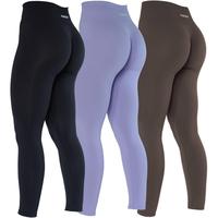 AUROLA  3 Pieces Pack Set Dream Collection Workout Leggings for Women High Waist Seamless Scrunch Athletic Running Gym Fitnes...