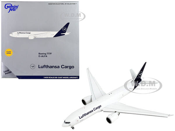 Boeing 777F Commercial Aircraft with Flaps Down \