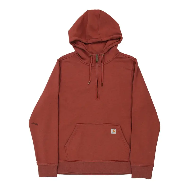 Carhartt Hoodie - 2XL Orange Cotton Blend