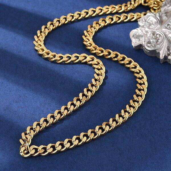 Brass Cuban Link Chain Necklacea for Women Men
