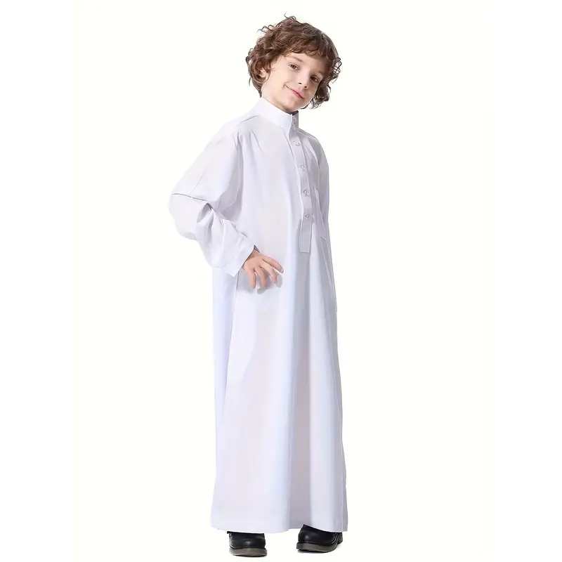 2024Traditional Middle Eastern Attire for Boysdandy Muslim Kids Clothing Casual Summer
