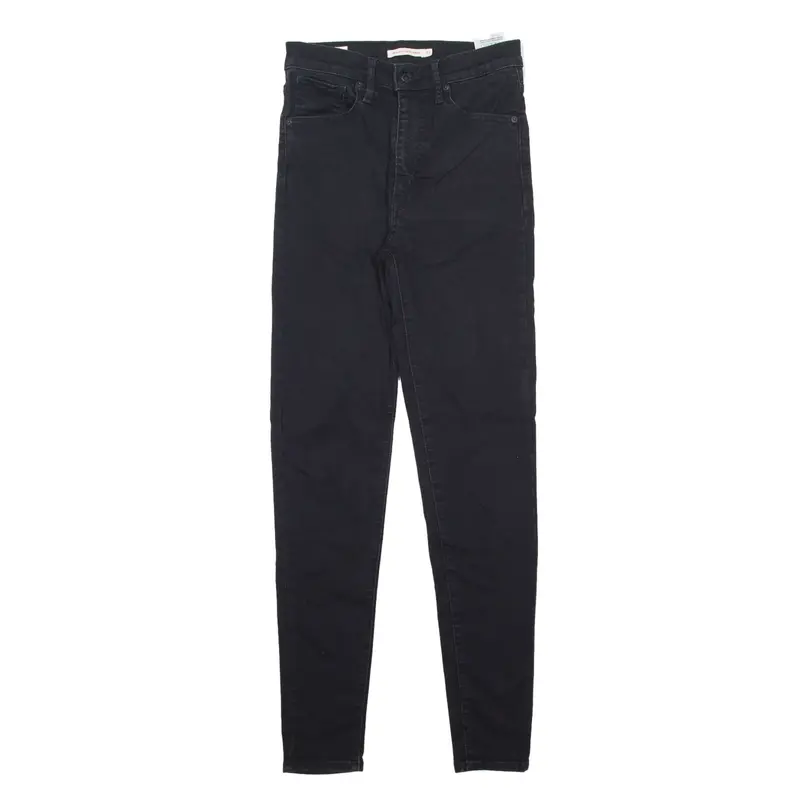 LEVI'S Big E Mile High Jeans Black Denim Slim Skinny Womens W27 L30