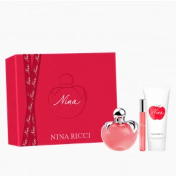 Nina ricci Nina gift set eau de toilette 50 ml, Nina body lotion 75 ml and miniature (roll-on)