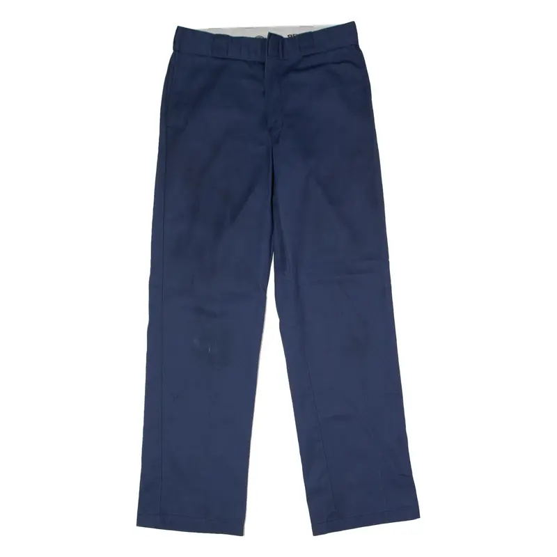 DICKIES 874 Workwear Mens Twill Trousers Blue Regular Straight W32 L32