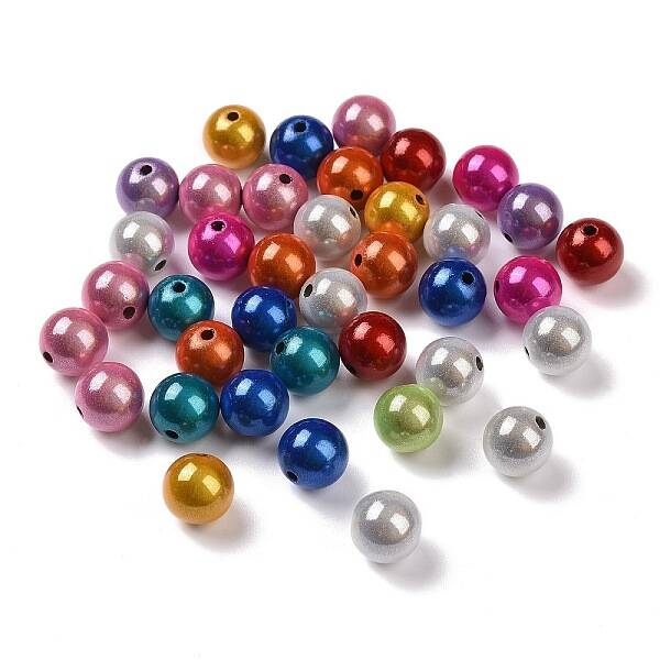 Spray Painted Acrylic Beads