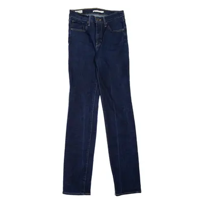 LEVI'S 724 High Rise BIG E Womens Jeans Blue Regular Straight W27 L34