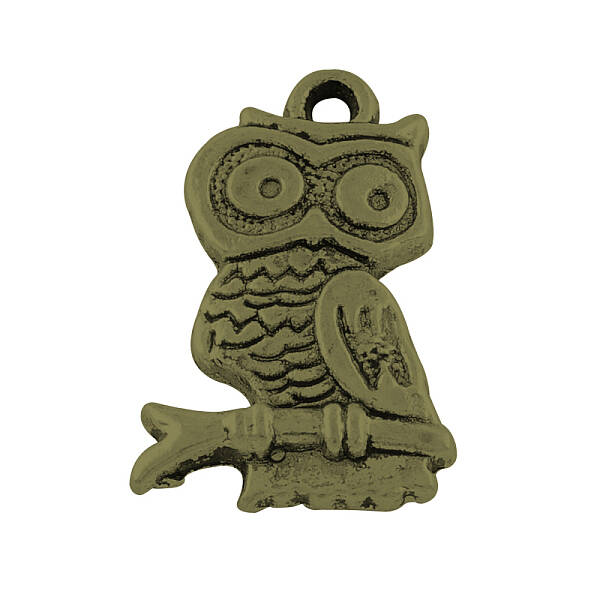 Tibetan Style Alloy Owl Pendants