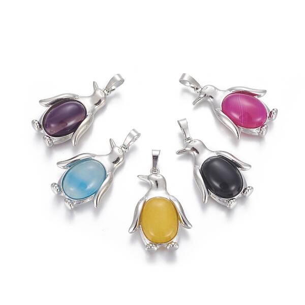 Natural Agate Pendants