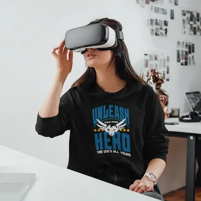 Power Up with Heroic Style – Unisex Game Lover's Hoodie
