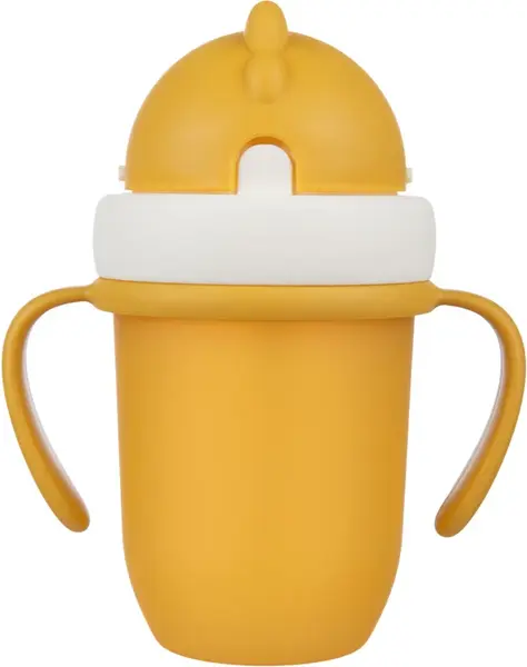 Canpol babies Matt cup with straw 9+ m yellow 210 ml