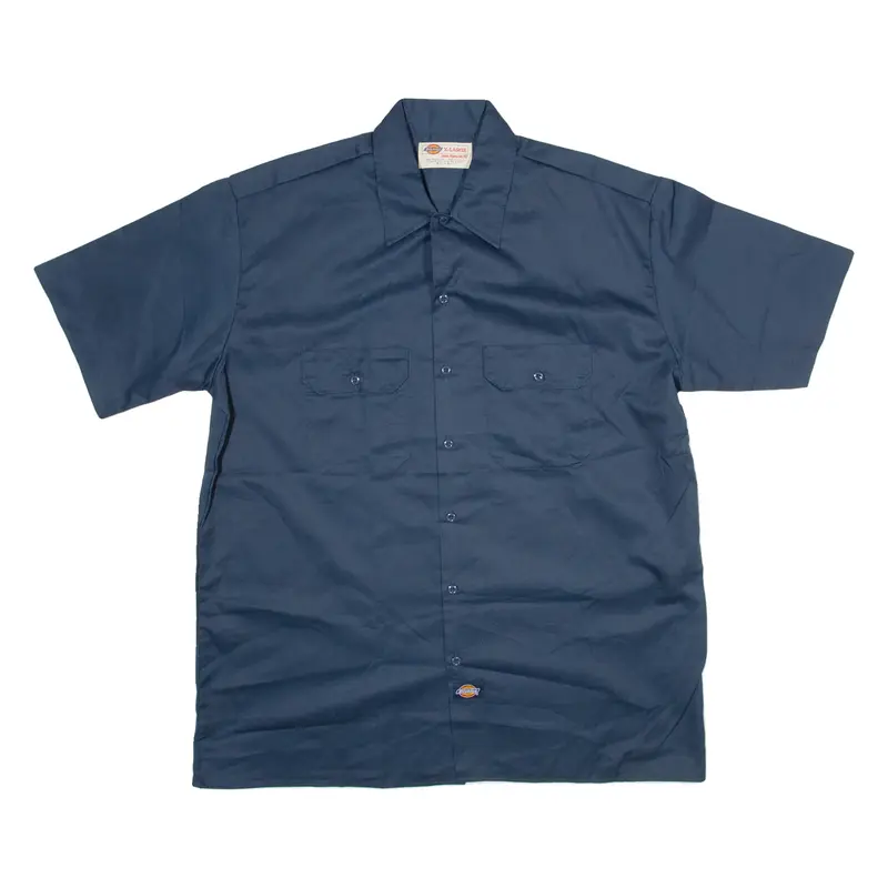 DICKIES Mens Worker Shirt Blue XL