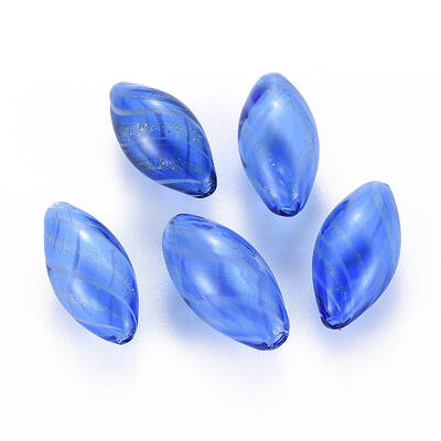 Transparent Handmade Blown Glass Globe Beads
