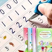 Exercise Book Set with Pen, Reusable Writing Book with Groove, Tracking Alphanumeric, school supplies educational learning to...