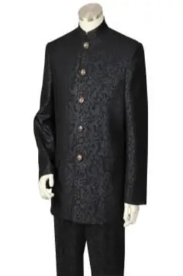 Jacket and Trousers    Canto Men's 2pc Mandarin Collar Fashion Suit - Nehru Jacket & Trousers | Professional Quality