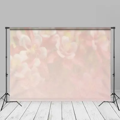 Light Color Pink Floral Bokeh Fine Art Photo Backdrop - Aperturee
