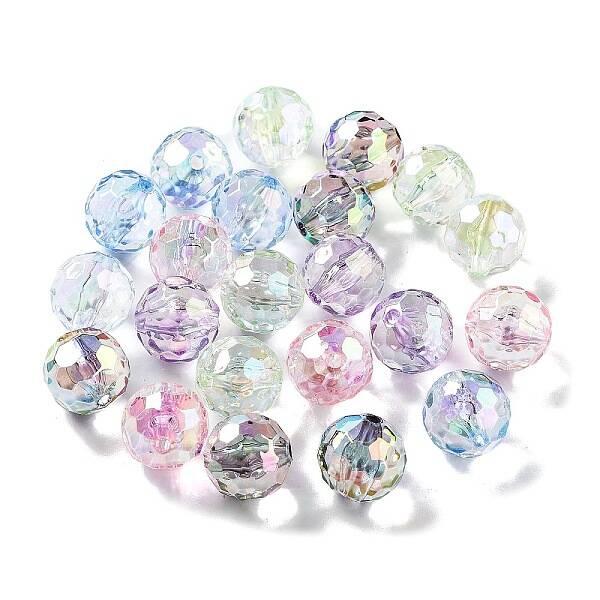 UV Plating Transparent Acrylic Beads