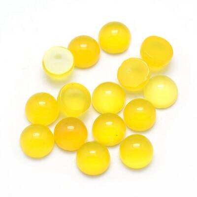 Natural Yellow Agate Cabochons