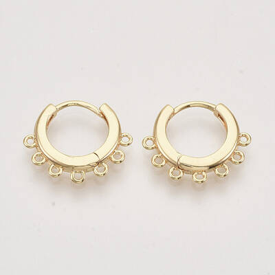 Brass Huggie Hoop Earring Findings