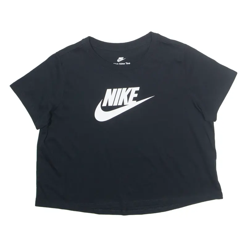 NIKE Cropped Girls T-Shirt Blue XL