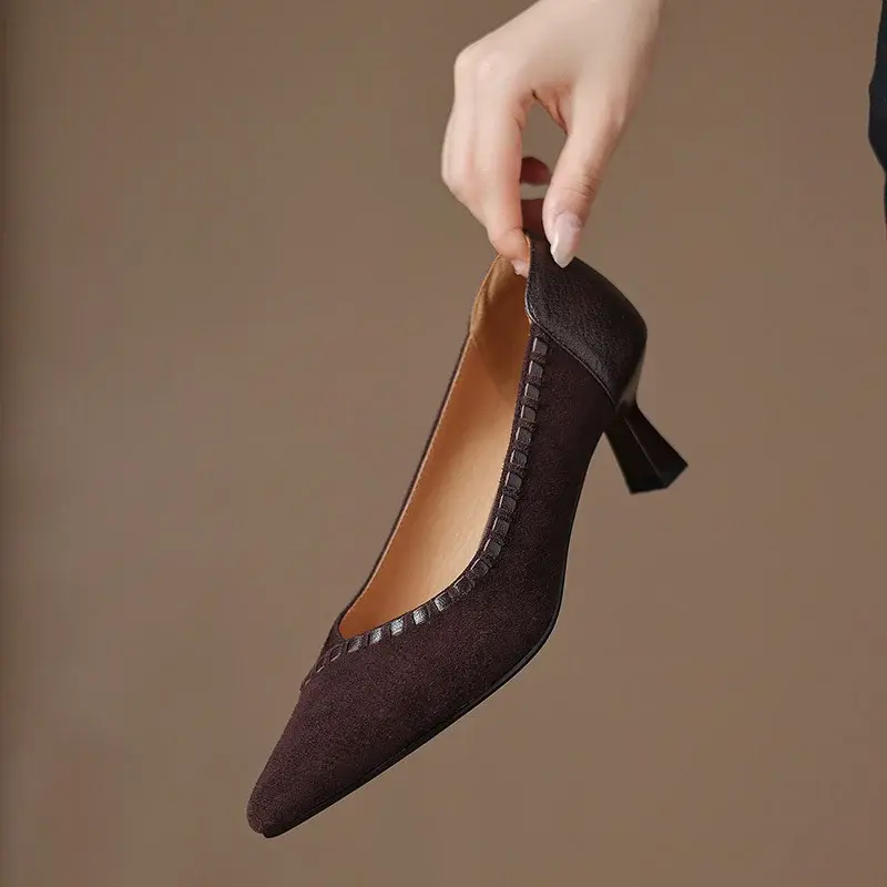 CHIKO Asya Pointy Toe Kitten Heels Pumps Shoes