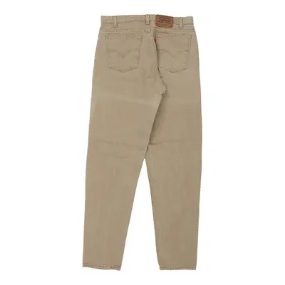 550 Orange Tab Levis Jeans - 34W 35L Beige Cotton