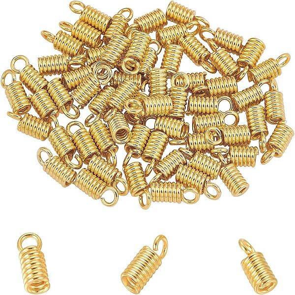 PVD Vacuum Plating 304 Stainless Steel Coil Cord Ends