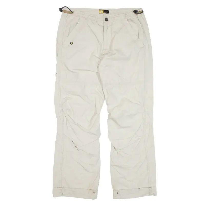 BIG STAR Trousers Beige Relaxed Straight Mens W30 L27