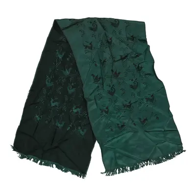 Unbranded Embroidered Scarf - No Size Green Polyester