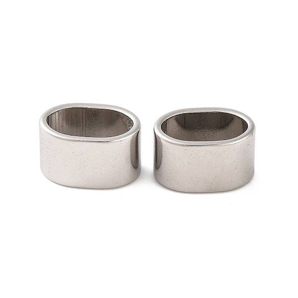 Non-Tarnish 304 Stainless Steel Slide Charms